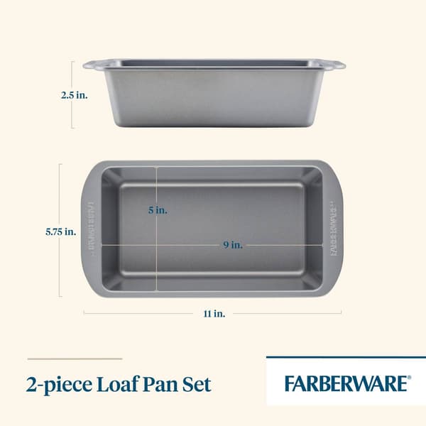 Farberware&#174; 2pc. GoldenBake Bakeware Nonstick Loaf Pan Set