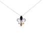 Haus of Brilliance Sterling Silver Onyx & Citrine Pendant - image 2