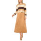 Womens MSK Long Sleeve Stripe Sweater Two Piece Midi Dress - image 1