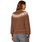 Petite Democracy Long Sleeve Round Neck Pullover Fairisle Sweater - image 2