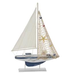 9th & Pike® Wooden Sailboat Sculpture Set Of 2