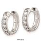 Pure Fire 14kt. Gold Lab Grown Diamond Hinged Hoop Earrings - image 2