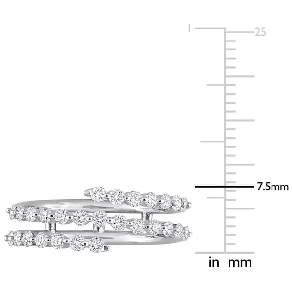 Platinum Plated 5/8ctw. Lab Grown Diamond Ring