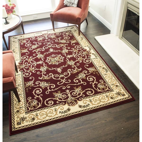 Rugs America&#8482; New Vision Souvanerie Rectangle Rug-Red