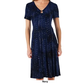 Womens Sami & Jo Short Sleeve O Ring Dress - Boscov's