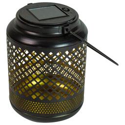 Northlight Seasonal 7in. Diamond-Cut LED Solar Lantern