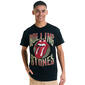 Young Mens Rolling Stones Short Sleeve Graphic Tee - Black - image 1