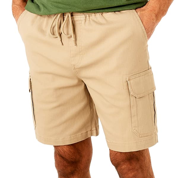 Young Mens Burnside Solid Woven Cargo Shorts - image 