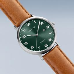 Mens BERING Slim Titanium Watch 18640-568