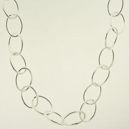 Wearable Art Silver-Tone Large Links Necklace