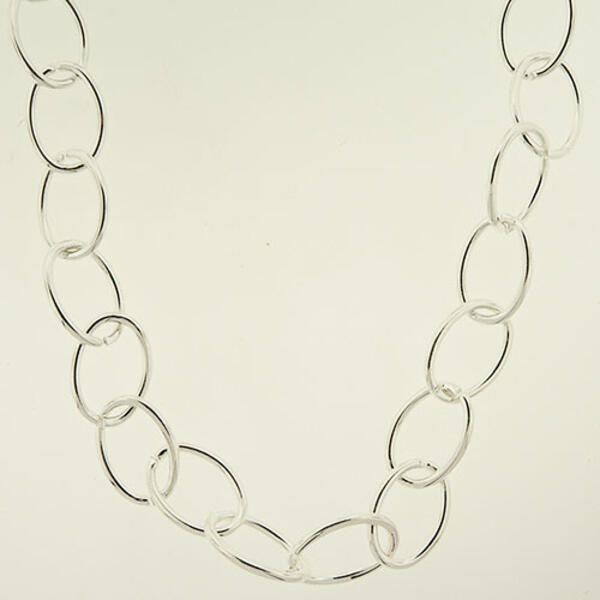 Wearable Art Silver-Tone Large Links Necklace - image 