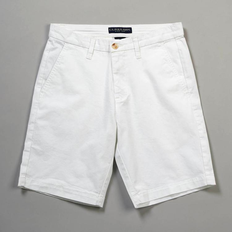 Mens U.S. Polo Assn.(R) White Walk Shorts