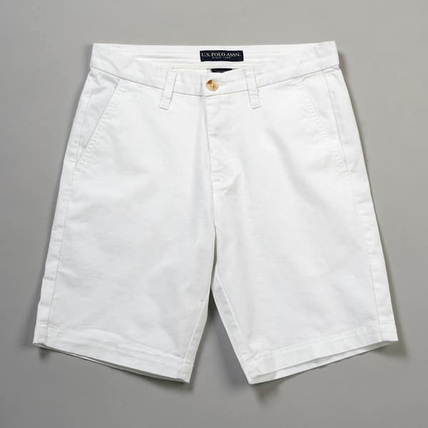 Mens U.S. Polo Assn.&#40;R&#41; White Walk Shorts