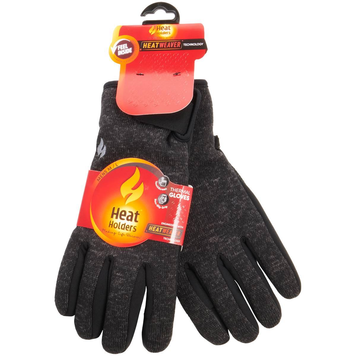 Mens Heat Holders(R) Erik Sweater Knit Gloves