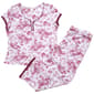 Womens Laura Ashley® Short Sleeve Floral Pajama Set - image 1