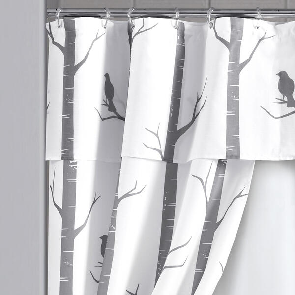 Lush Decor® Bird On The Tree Double Swag 16pc. Shower Curtain Set