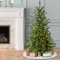 Puleo International 4.5ft. Pre-Lit Mountain View Spruce Tree - image 2
