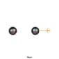 Splendid Pearls 14kt. Gold 6mm Round Pearl Stud Earrings - image 2
