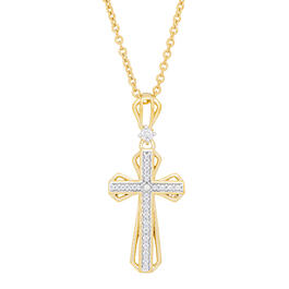 Accents by Gianni Argento Diamond Accent Cross Pendant