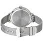 Womens Laura Ashley&#174; Silver Mesh Watch LA31026SS - image 2