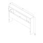 South Shore Fusion Pure White Full Bookcase Headboard - image 6
