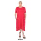 Plus Size White Mark Short Sleeve Pocket Swing Midi Dress - image 8