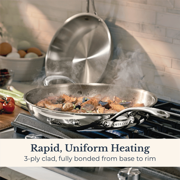 Anolon® EverLast Tri-Ply Clad 10in. & 12.5in. Frying Pan Set
