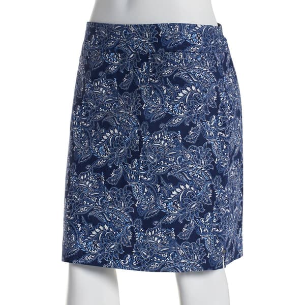 Petite Briggs Paisley Millennium Split Hem Skort - image 