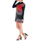 Womens 24/7 Comfort Apparel  Long Sleeve Mini A-Line Dress - image 3