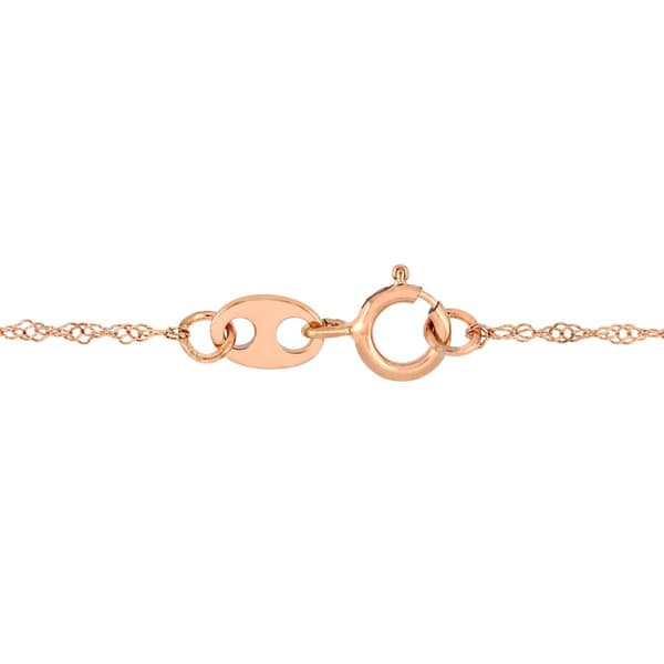 Gemstone Classics&#8482; 14kt. Rose Gold Floating Halo Necklace