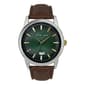 Mens Geoffrey Beene&#40;R&#41; Green/Brown Strap Watch - GB8223SLGR - image 1