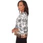 Petite Alfred Dunner Seville 3/4 Sleeve Ombre Floral Blouse - image 4