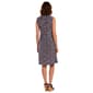 Womens MSK Sleeveless Vine Half O-Ring Zip Neck Shift Dress - image 2