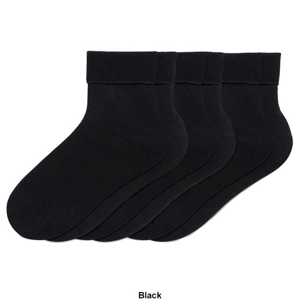 Womens HUE® 3pk. Bobby Mid Crew Socks