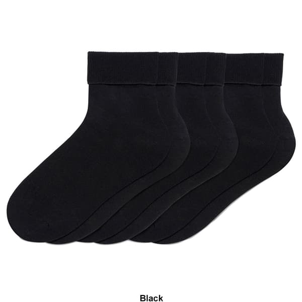 Womens HUE® 3pk. Bobby Mid Crew Socks - image 