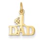 Mens Gold Classics(tm)14kt. Yellow Gold #1 Dad Charm - image 1