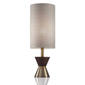 HomeRoots 23in. Brass Metal and Wood Table Lamp - image 2