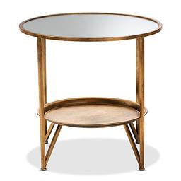 Baxton Studio Tamsin Accent Table with Tray Shelf