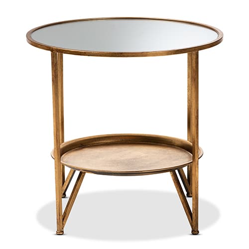 Baxton Studio Tamsin Accent Table with Tray Shelf