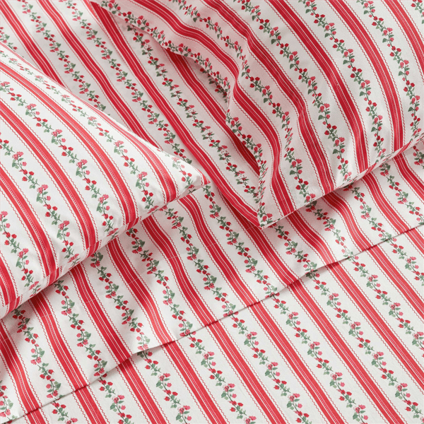Martha Stewart Rose Ribbon Sheet Set