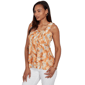 Womens Skye’s the Limit Summer Spice Sleeveless Smocked Blouse - image 3