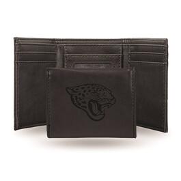 Mens NFL Jacksonville Jaguars Faux Leather Trifold Wallet