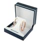 Rose Gold Over Fine Silver Plated Oval Hoop Earrings - image 2