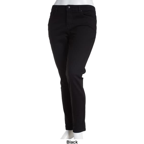 Plus Size Bleu Basic 5 Pocket Skinny Jeans