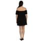 Plus Size 24/7 Comfort Apparel Off the Shoulder Mini A-Line Dress - image 2
