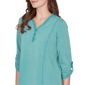 Petite Ruby Rd. Renaissance Romance 3/4 Sleeve V Neck Tee - image 5