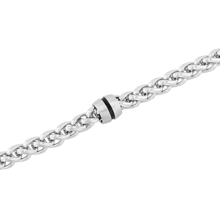 Mens Gentlemen's Classics™ Stainless Steel Franco Link Bracelet