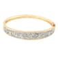 Gianni Argento Gold Plated Greek Key Bangle Bracelet - image 1