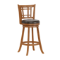 HH2 Home Fairfox Oak Wood Bar Height Swivel Stool - image 2