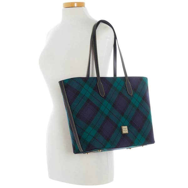 Dooney &amp; Bourke Tartan Tote - Blue